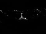 A Benedek hegyi kereszt éjszaka (Rácz Katalin felvétele)